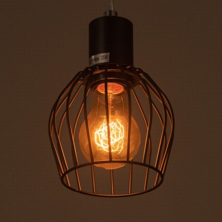 Suspension lamp "Loft" 1x25W E27 Black 12x116x11-3