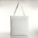 A bag-shop with a zipper, from textiles, white color