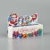 Box for Makarun "Merry Company", 18 x 5.5 x 5.5 cm, New Year