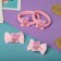 Hair set "Cute" (2 clamps 3.5 cm, 2 elastic bands) Bear