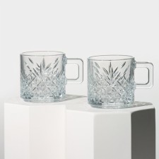 Set of glass mugs Timeless, 195 ml, 2 pcs