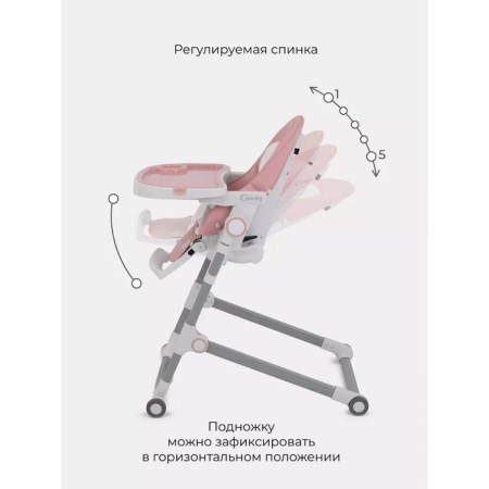 Stool for feeding children's Rant Candy, color Cloud Pink-15