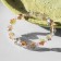 Bracelet "Shine" flowers, color gasoline