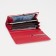 Women's wallet on magnets, red color