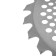 Tundra trimmer knife, 255 x 25.4 mm, 24 teeth