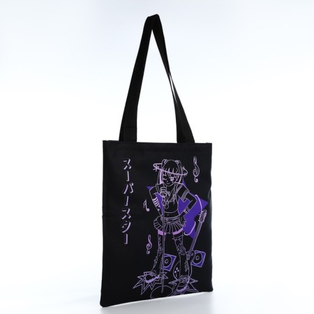 Bag Schoper "Anime" 35x0.5x40 cm, Department without lightning, without lining, Black-1