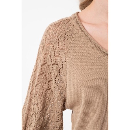 Female jumper, size 42, beige color-4