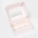 Box for 6 cupcakes white with a window, confectionery packaging, 18.6 x 13.1 x 8 cm set 5 pcs