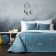 The Liberty set: a blanket 230 x 250 cm, pillowcases 45 x 45 cm - 2 pcs, blue