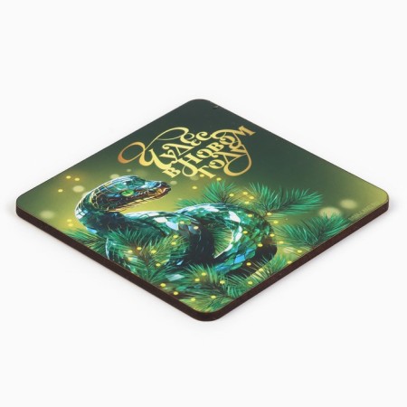 New Year's Wooden Magnet "New Year: Miracles in the New Year", 8 x 8 cm-2