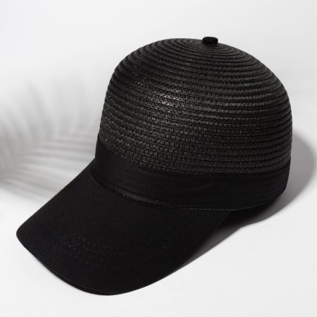 Cap female wicker minku color black, size 56-58-5