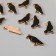 Decor for creativity metal, enamel "Black Raven" mix 2.3x1.5 cm