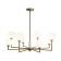 Freya FR5373CL-08BS Tender, 610x330x680 mm ceiling lamp, G9, 8x40W, brass color