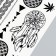 Tattoo on the body black "Dream Catcher" 21x14.8 cm