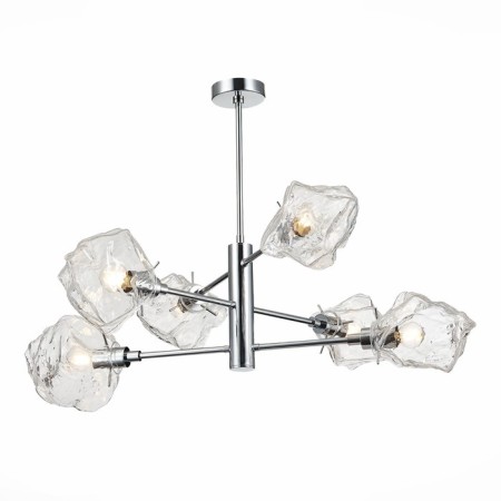Ceiling Ceiling ST LUCE. SL1175.102.06. Portici. 6x40 watts, E14, 85x85x56 cm, chromium color