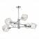 Ceiling Ceiling ST LUCE. SL1175.102.06. Portici. 6x40 watts, E14, 85x85x56 cm, chromium color