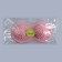 Feet massage, 17.5 × 8.8 cm, 2 balls with spikes, pink color