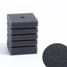 Rectangular sponge for the turbo filter No. 7, 8 x 8 x 10 cm, gray