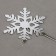 Set for decorating the cake "Snowflakes", 4 pcs., Silver color