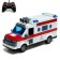 The radio -controlled ambulance machine, lighting effects, works from batteries