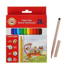 Fleeters 24 colors Koh-I-Noor 1002/24 Rinse triggered, cardboard packaging, euro suspension