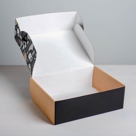 Gift folding box, packaging, “brutality”, 27 x 21 x 9 cm-3