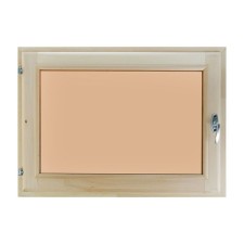 Window, 50 × 70cm, double glass, tinted, from linden
