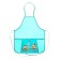 Apron for labor + sleevens, 535 x 445 mm, Hatber "Because Kapibara" with a green pocket nfn_35116