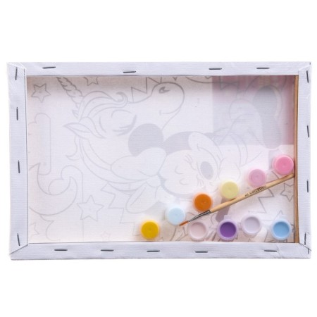 Picture on numbers for children, 20x30 cm, Minnie Mouse and unicorn-3
