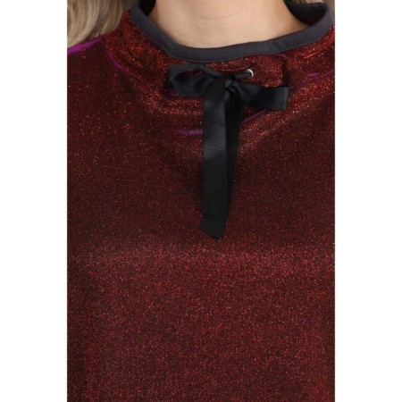Female jumper, size 42, burgundy color-7