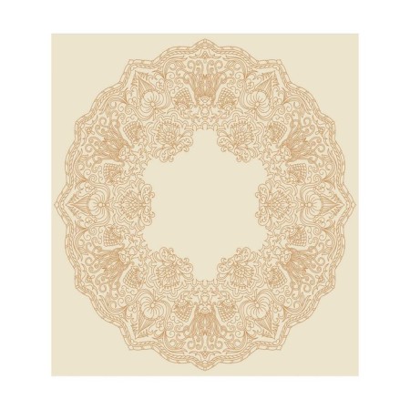 A set of napkins for setting the table "Circle with floral patterns", rectangular, size 32x46 cm, 4 pcs-2