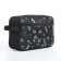 Lightning cosmetic bag, external pocket, black color