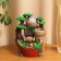 Fountain "Barrels under a tree with a mill on stones" 25x15 cm (with backlight)