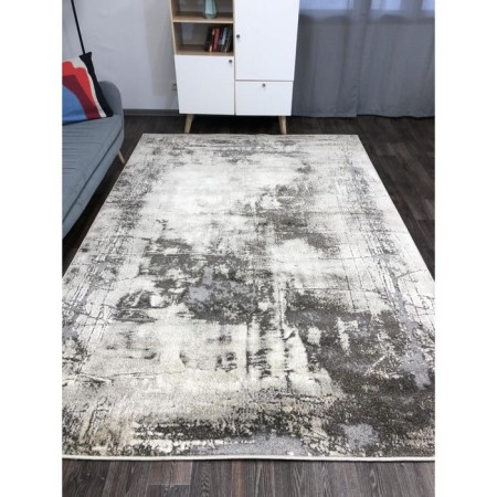 Rectangular carpet Merinos Ibiza, size 80x150 cm, color Beige-Gray-3