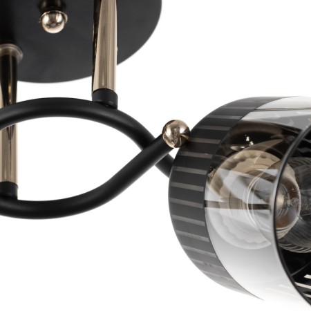 Galion chandelier 2he27 40W black and gold 48x26 cm-6