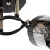 Galion chandelier 2he27 40W black and gold 48x26 cm