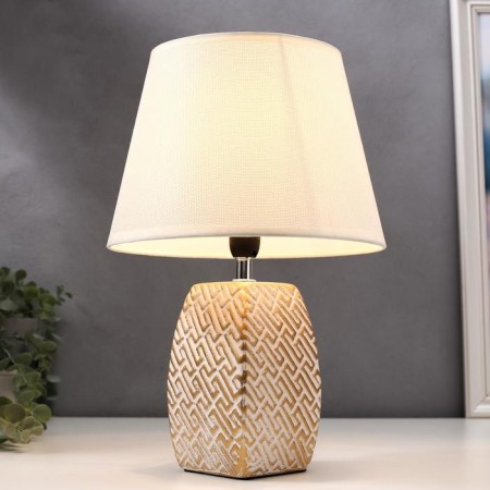Table lamp 16444/1wt E14 40W white-gold 22x22x34 cm Risalux-1