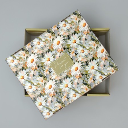 Gift folding box, packaging, “chamomile”, 31.2 x 25.6 x 16.1 cm cm-3