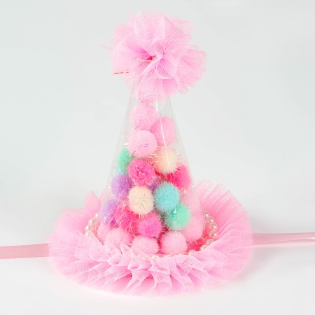 Cap "festive", pink color-1