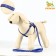 Set "Star Bones", leash 120 x 1 cm, og 23-35 cm, blue