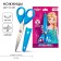 Baby scissors 13 cm, with a protective cap, cold heart