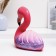 Piggy bank "Flamingo Big" pink with purple, 24cm