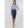 Leather pencil skirt, size 48