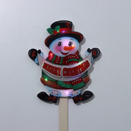 Topper luminous "snowman" 20.5x73.5 cm-6