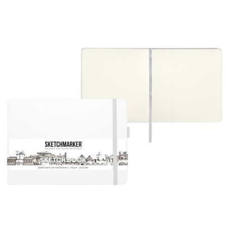 Sketchmarker sketchbook, 210 x 148 mm, 80 sheets, white, block 140 g/m2