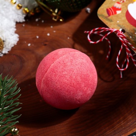 New Year's bomb for the bath "Santa Claus", Red, 120 gr.-2