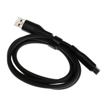 Type -C cable - USB, 5 A, TPE braid, thickened, 1 meter, black-2