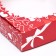 Gift box with a window, red "Holiday" 11.5 x 11.5 x 3 cm