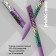 Handle Automatic Erichkrause Colortouch Purple Python, Node 0.7 mm, Subtle letter, Soft Touch case, Design case, Blue Blue