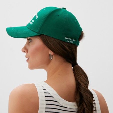 Women's cap with embroidery Mist Tennis, Green, p. 56-58-2